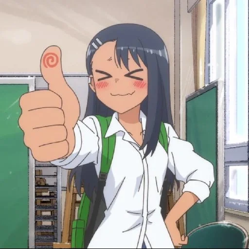 nagatoro chan, nagatoro san, sempai nagatoro, personajes de anime