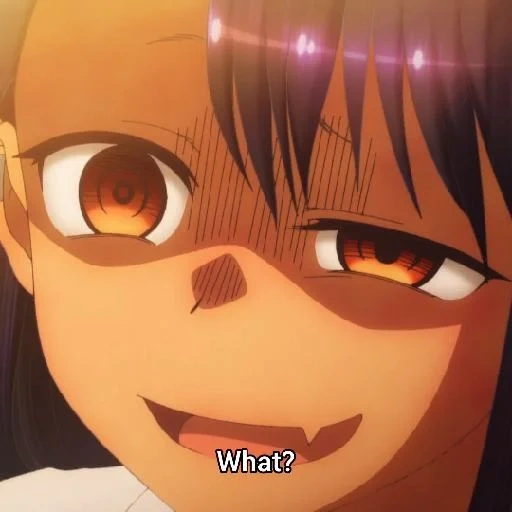 anime, nagatoro, meme de anime, nagatoro san, anime nagatoro sempai