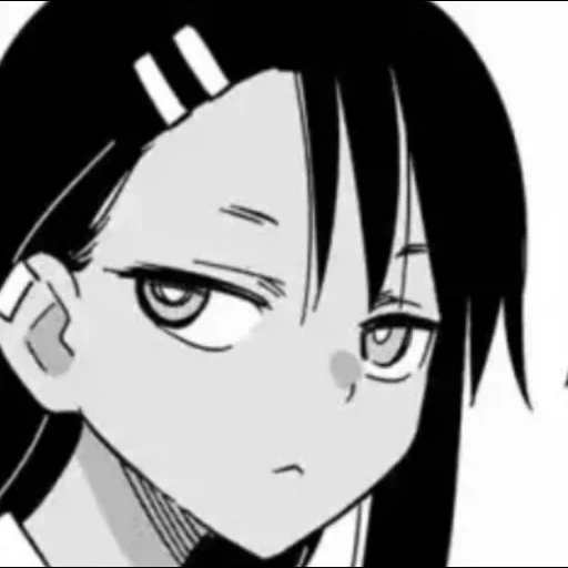 anime nagatoro, mangá nagatoro, personagens de anime, nagatoro san hjt, o rosto do anime é uma posição