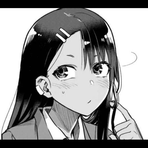 рисунок, нагаторо чан, нагаторо хаясэ, nagatoro аниме, нагаторо манга