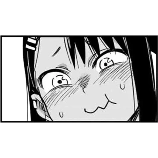 anime, nagatoro, nagatoro face, nagatoro memes, nagator manga face