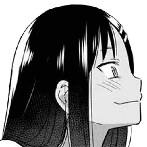 non, image, nagatoro, nagatoro san manga, nagatoro avec un crayon