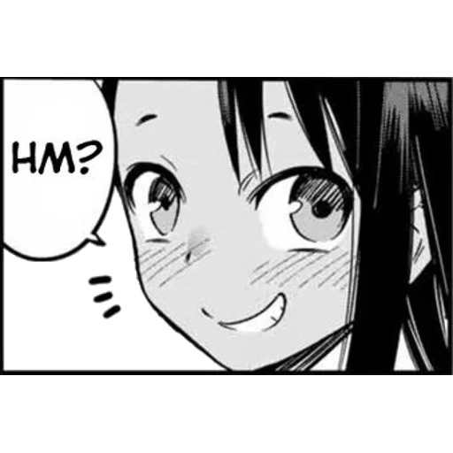 manga, anime manga, nagatoro chan, nagator manga face, nagatoro san manga laughs