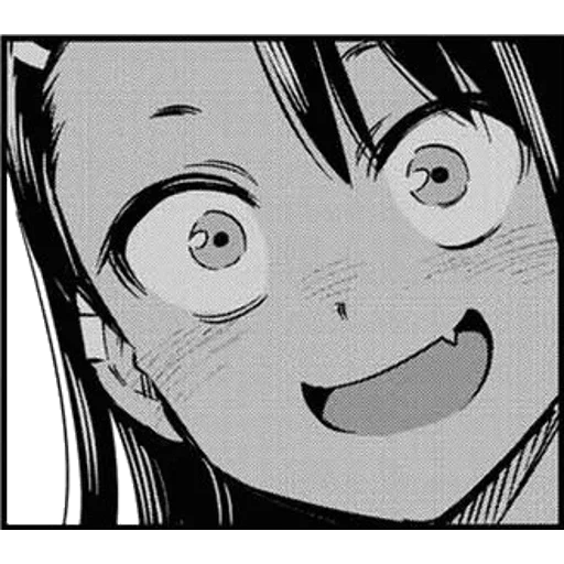 immagine, idee anime, manga anime, nagatoro stupore, nagatoro san happy