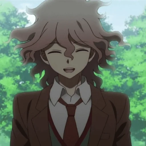 guangda guangnan, hashibila inosk, danganlongpa nagitto, baldheaded oda animation, anime danganronpa nagito