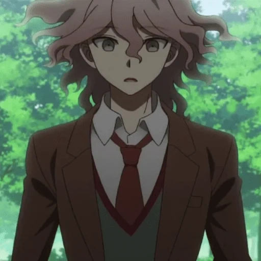 nagito, guangda guangnan, nagito komaeda, baldheaded oda animation, anime danganronpa nagito