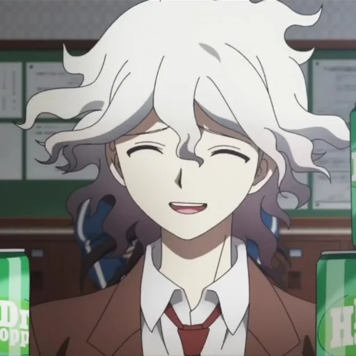 komaeda, kutian guangnan, nagito komaeda, animação careca oda, animação danganronpa nagito