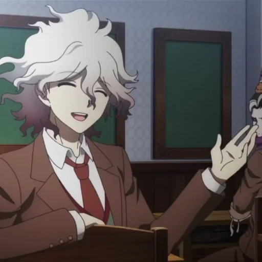 mitsuda mitsuo, danganlompa najito, glatzkopf oda anime, anime danganronpa nagito, tangan lompa najito comatian