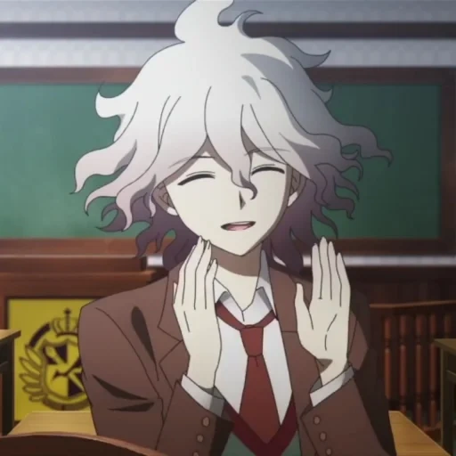 нагито комаэда, nagito komaeda, нагито комаэда аниме, аниме данганронпа нагито, danganronpa trigger happy havoc