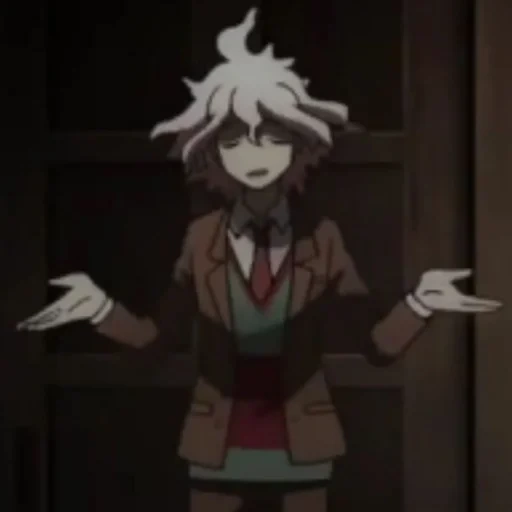 nagito komaeda, dangganronpa nagito, anime nagito komeeda, anime dangganronpa nagito, tenrou sirius the jaeger larisa