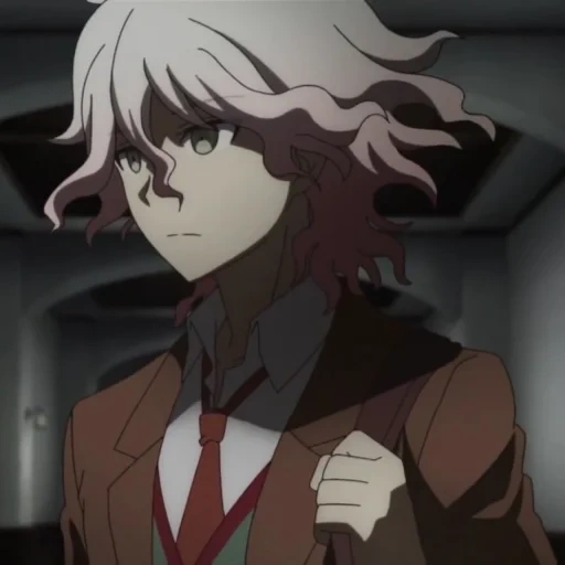 guangda guangnan, nagito komaeda, longpa 3 despair, baldheaded oda animation, anime danganronpa nagito