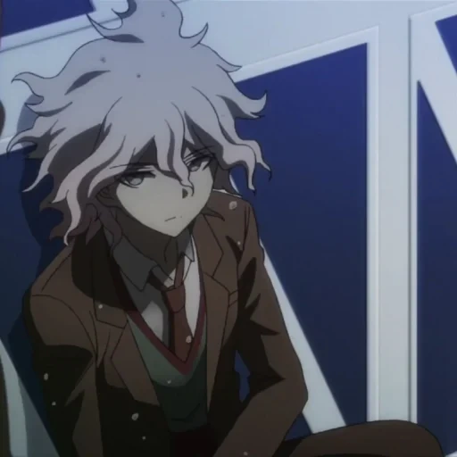 nagito komaeda, nagito komaeda, dangganronpa nagito, anime nagito komaeda, anime dangganronpa nagito