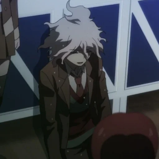 nagito, kutian guangnan, nagito komaeda, animação careca oda, fragmentos desesperados de dananronpa