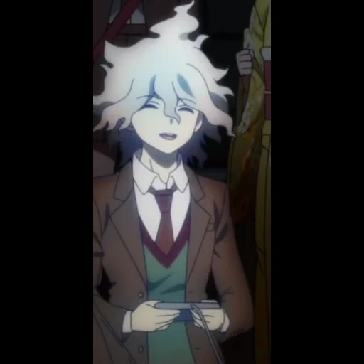 komaeda, guangda guangnan, nagito komaeda, baldheaded oda animation, anime danganronpa nagito