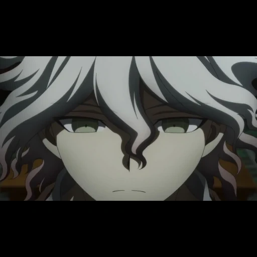 kutian guangnan, nagito komaeda, personagem de anime, animação careca oda, animação danganronpa nagito