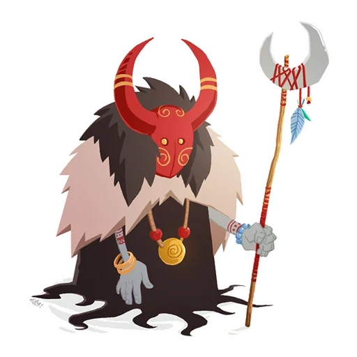 аниме, крампус, персонаж, jordi villaverde шаманы, крампус рождественский дьявол