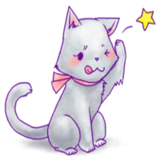 gato, gato, un gato, gatitos chibi, gatitos de anime