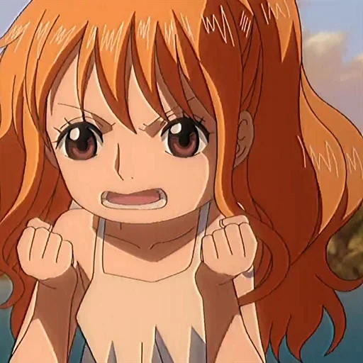 nami, animação é fofa, personagem de anime, filme nami van pis 12, van pis nano small