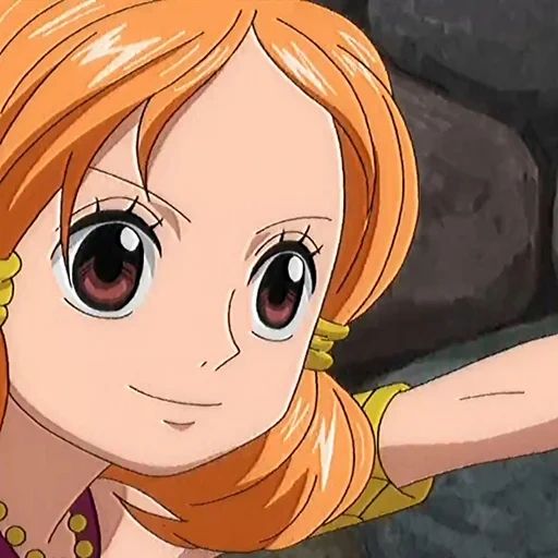 nami, van pease 155, konis van peas, cartoon character, one piece animation