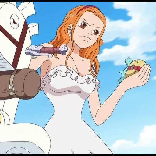 nano, nami, anime one piece, nami van pis 18, karakter anime