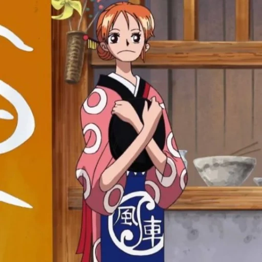 animación, animación cómica, animación de van pies, personajes de animación, nami kimono vano