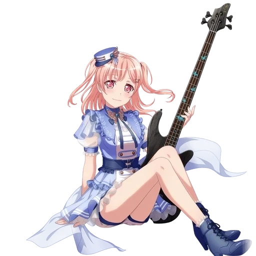 bandori, bang dream, moka bandori, bang dream girls band party, coloring band dream girls band party