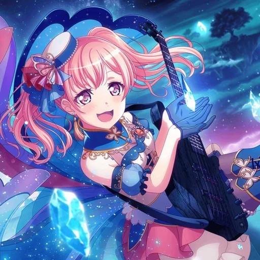 menina anime, personagem de anime, sonho de nai mei, bonmeng russian, bang dream girls band party