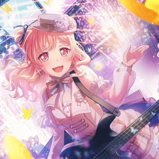 catatan, rin futaba, bang dream, karakter anime, bang dream girls band party