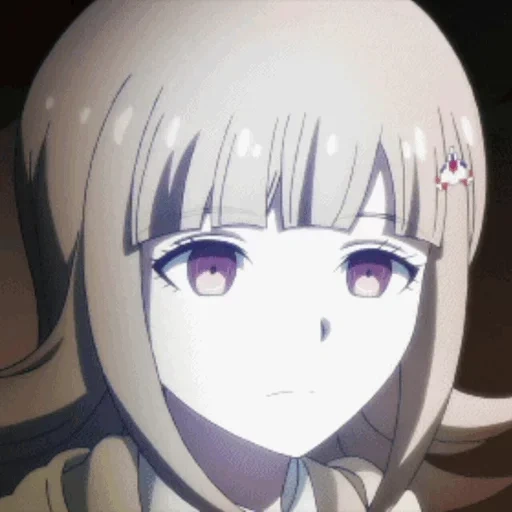 rebooting, chiaki nanami, anime characters, dangganronpa anime, chiaki nanami anime