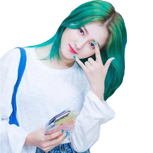 momoland, nancy momoland, momoland nancy green hair, korean with green hair, nancy momoland with green hair