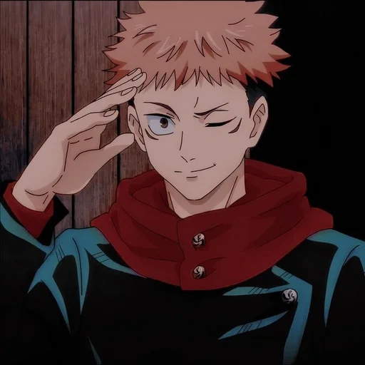 jujutsu, yuji itadori, jujutsu kaisen, anime boys, yuji itadori ophening