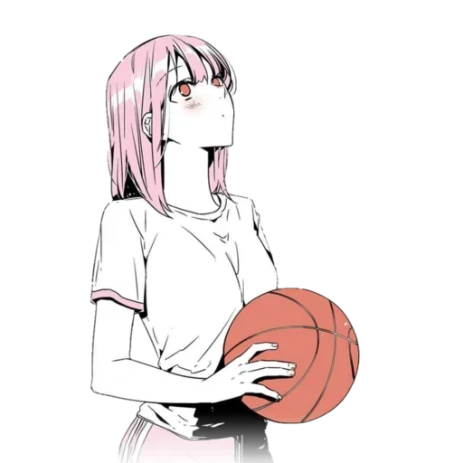 figura, animação de basquete, basquete preto, quadrinhos de basquetebol feminino, basquete de garota de quadrinhos