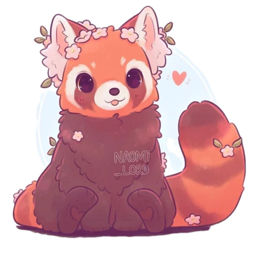 panda merah, naomi lord fox kawai, naomi lord red panda