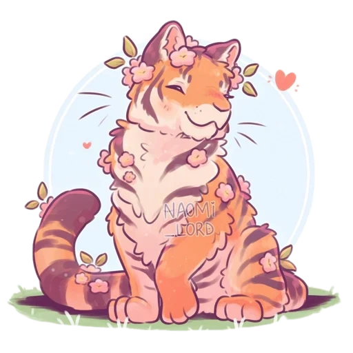 o tigre é fofo, tiger furson, desenho fofo do tigre