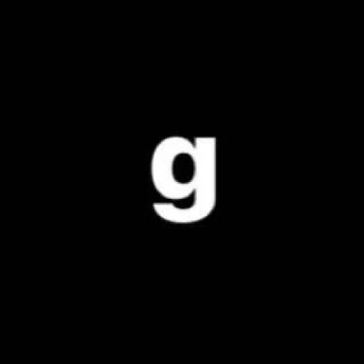 черный фон, логотип, garry's mod значок, темнота, garry's mod логотип