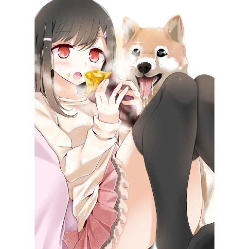 arte de animación, animación neko, lindo anime, chica de animación, animación koji tian