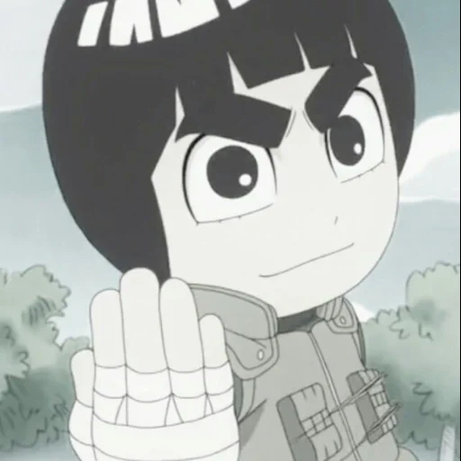 naruto, rock lee, chibi naruto, anime characters, spring of youth rock lee