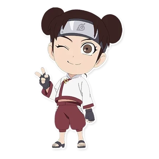 чиби наруто, тен тен чиби, naruto chibi, персонажи аниме, чиби наруто тентен