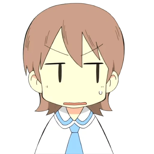 imagen, nichijou, cara nichijou, nichijou yukko, la cara sorprendida del anime