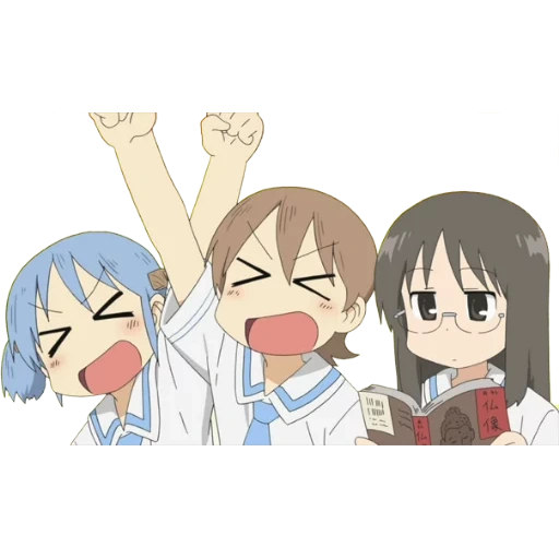 nichijou, nichijou mai, nichijou mai yuri, the little things of the life of anime, the little things of life nichijou