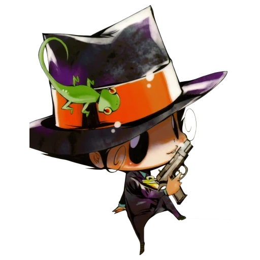 leon reborn, cappello anime, cappello rinato, rinato arcobalen chibi, tutor killer reborn arcoballen