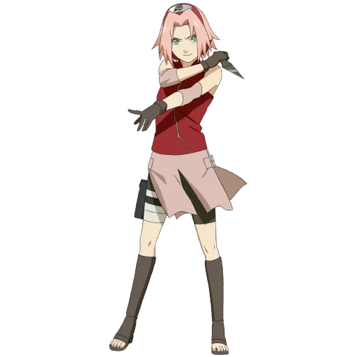 sakura haruno, sakura haruno chunin, sakura haruno naruto, sakura haruno crecimiento completo, sakura haruno con fondo transparente