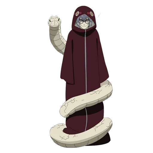 naruto, monge de kabuto, ninja de fogo de kabhutto, cobra de pílula selvagem, cahutto yakusi cresceu
