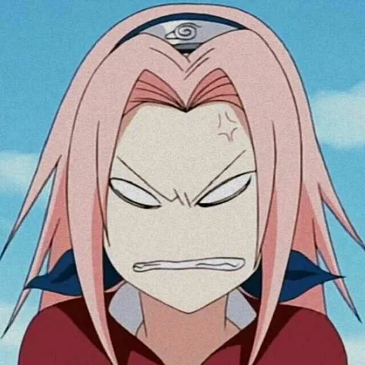 equipo 7, anime divertido, sakura haruno mem, sakura haruno evil, sakura haruno está enojado