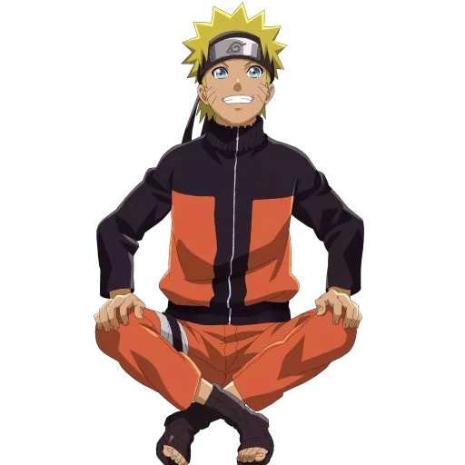 naruto uzumaki, naruto uzumaki, naruto avec un fond blanc, naruto est un fond transparent, naruto uzumaki pleine croissance