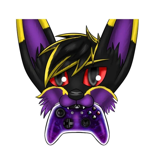 cat, cat, furry, protogen female, the cat is purple