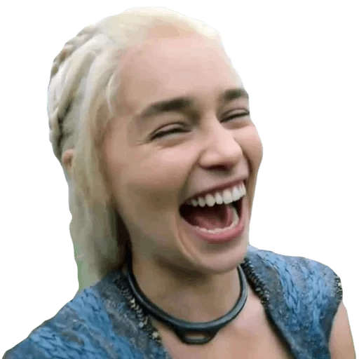 emilia clark, game of thrones, emilia clark mem, emociones emilia clark, daenerys targaryen