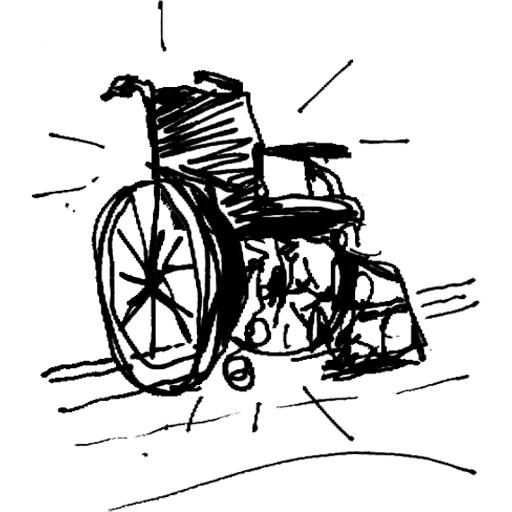 wheelchair, a stroller of disabled people, wheelchairs, invalued stroller sketch, coloring wheelchairs