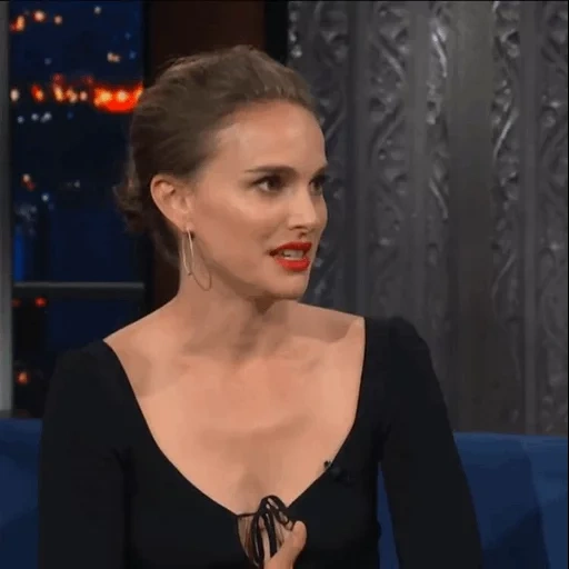 atriz, lente de filme, natalie portman, stephen colbert