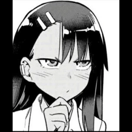 gambar, nagatoro, wajah nagatoro, karakter anime, nagatoro san hjt